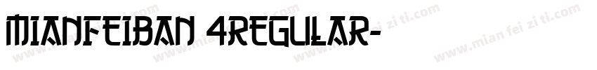 MianFeiBan 4Regular字体转换